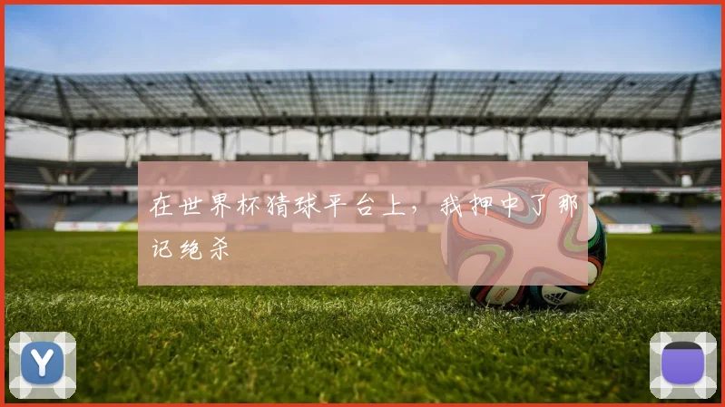 在世界杯猜球平台上，我押中了那记绝杀