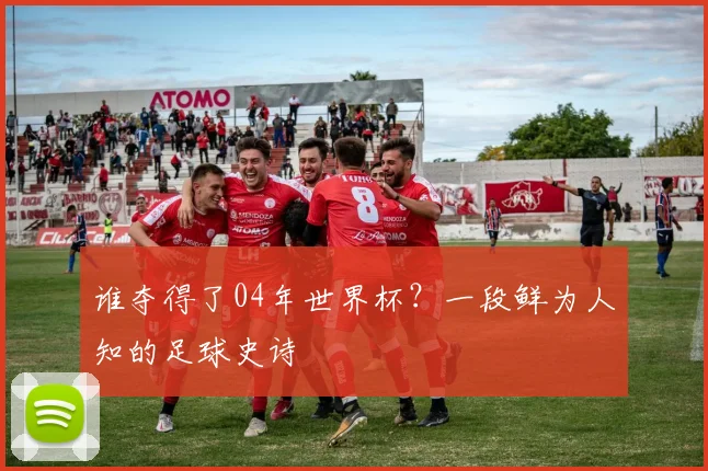 谁夺得了04年世界杯？一段鲜为人知的足球史诗